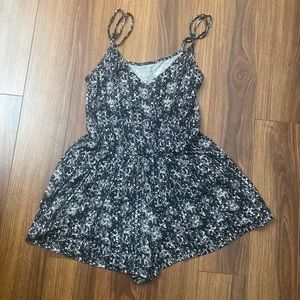 Black and white romper